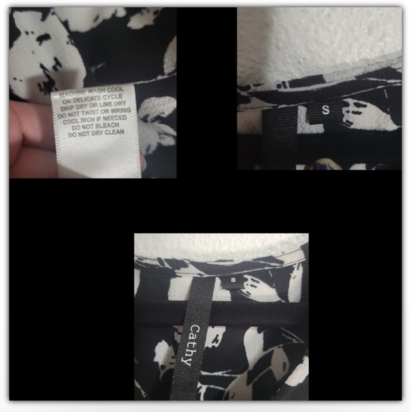 Cathy Floral oversized top size small - Picture 3 of 4